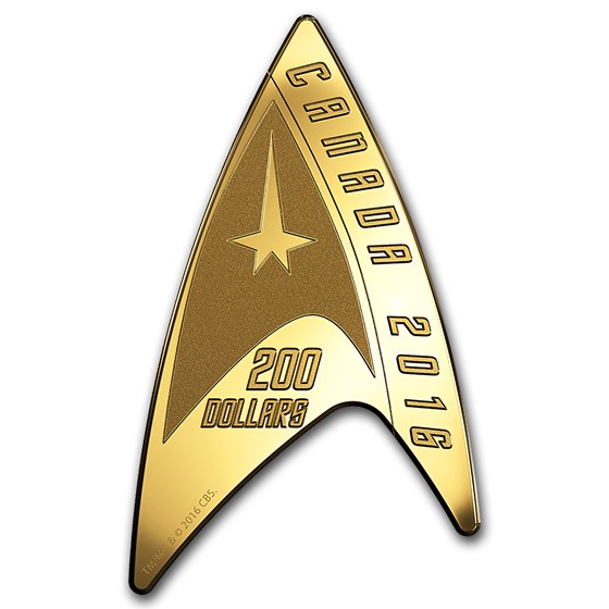 2016 Canada 1/2 oz Proof Gold $200 Star Trek Delta Shaped Coin 2016 Canada 1/2 oz Proof Gold $200 Star Trek Delta Shaped Coin